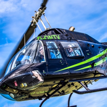 Blue Skies Helicopter Flight with Bubbly for Two