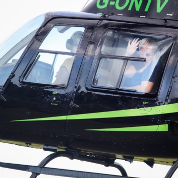 Blue Skies Helicopter Flight with Bubbly for Two