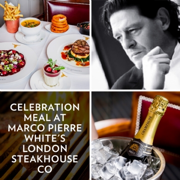 Celebration Meal at Marco Pierre White's London Steakhouse Co