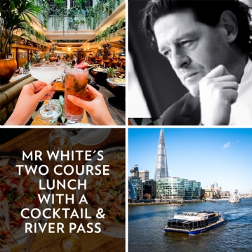 Mr White's Two Course Lunch with a Cocktail & River Pass