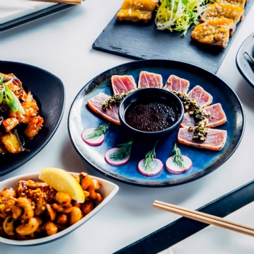 Unlimited Asian Tapas & Sushi with Bottomless Beer or Wine for Two
