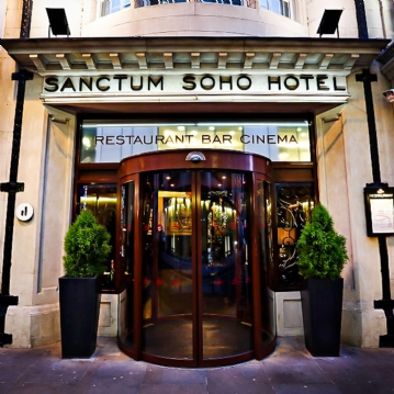 Three Course Meal and a Bottle of Wine for Two at Sanctum Soho Hotel