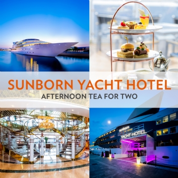 Afternoon Tea for Two on Board Sunborn Luxury Yacht