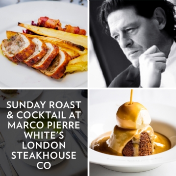 Sunday Roast & Cocktail at Marco Pierre White's London Steakhouse Co