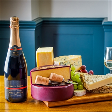Cheese and Wine Tasting for Two with Chapel Down Vineyard