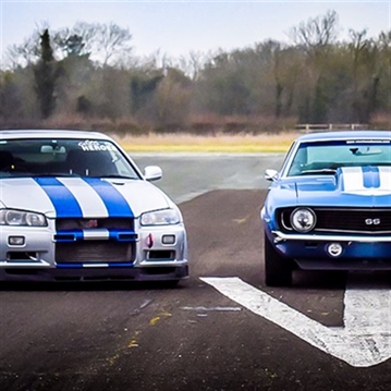 Thunderous Camaro SS & R34 Skyline Double Blast