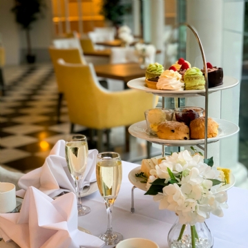 Sparkling Afternoon Tea for Two at Manor of Groves Hotel