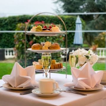 Sparkling Afternoon Tea for Two at Manor of Groves Hotel