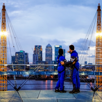 Up at the O2 Climb for Two