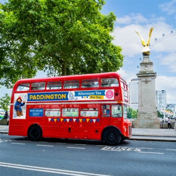 Weekend Paddington Afternoon Tea Bus Tour for One Adult & One Child