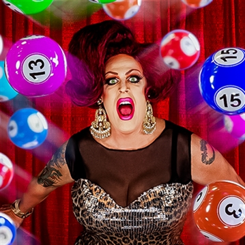 Drag Bingo with Glass of Fizz for Two