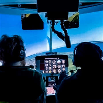 Private Helicopter Flight Simulator with Lunch for Two