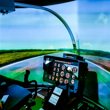 Private Helicopter Flight Simulator with Lunch for Two