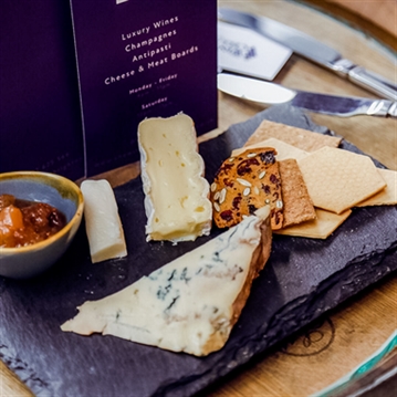 Royal Pavilion and Sharing Board for Two at the Wine Cellar Brighton