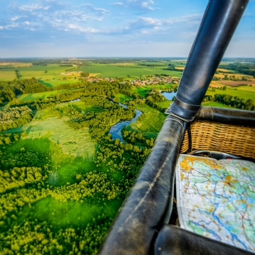 Wild Pig Hot Air Balloon Flight with Champagne for One Person