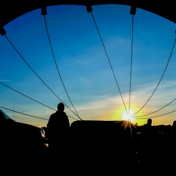 Wild Pig Hot Air Balloon Flight with Champagne for Two People
