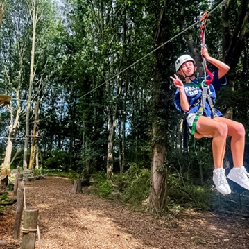 High Ropes and Zip Wire for Four