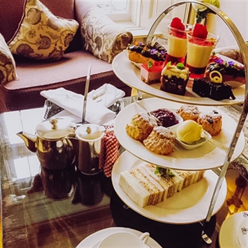 Luxury Afternoon Tea with Bubbly at Rothay Manor for Two