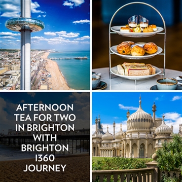 Afternoon Tea for Two in Brighton with Brighton i360 Journey