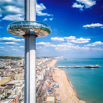 Afternoon Tea for Two in Brighton with Brighton i360 Journey