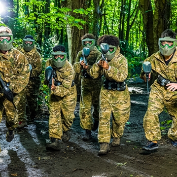 Forest Paintball for Four with 100 Paintballs