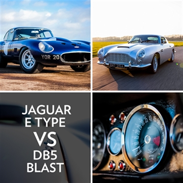 Jaguar E Type Vs DB5 Blast