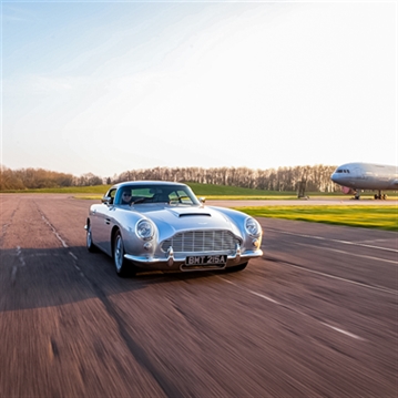 Jaguar E Type Vs DB5 Blast