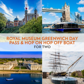 Royal Museum Greenwich Day Pass and Hop on Hop off Boat for Two