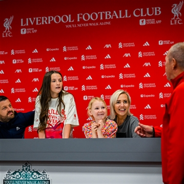 Family Tour of Liverpool FC Anfield Stadium for Two Adults & Two Children