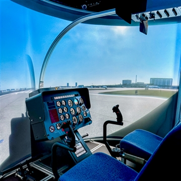 Helicopter Flight & Simulator Experience with Sparkling Lunch for Two
