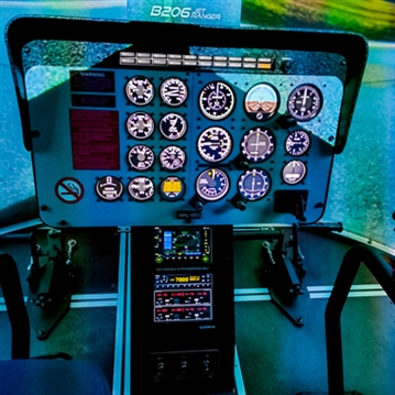 Helicopter Flight & Simulator Experience with Sparkling Lunch for Two