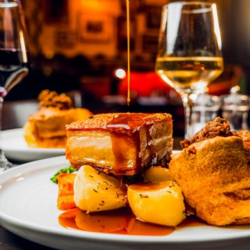 Roast Dinner & Glass of House Wine for Two at The Grand Hotel Birmingham