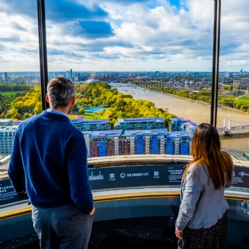 The Chimney Lift at Battersea Power Station & 2 Course Meal for Two