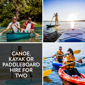 Canoe, Kayak or Paddleboard Hire for Two