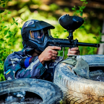 Group Paintball Entrance For Eight
