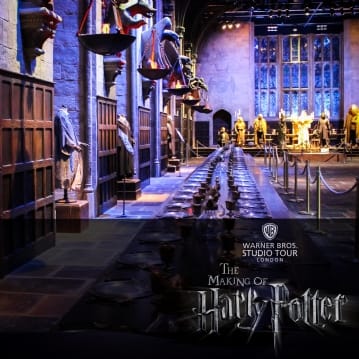 The Harry Potter Studio Tour and Tea for 2