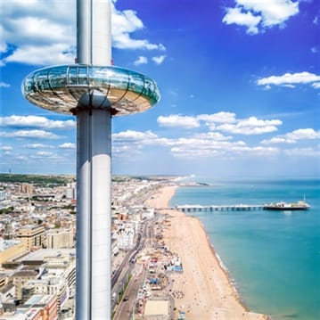 A Visit to The British Airways i360 and Borde Hill Garden for Two