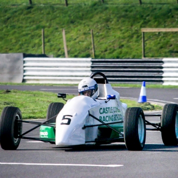 Single Seater Racing Car Driving