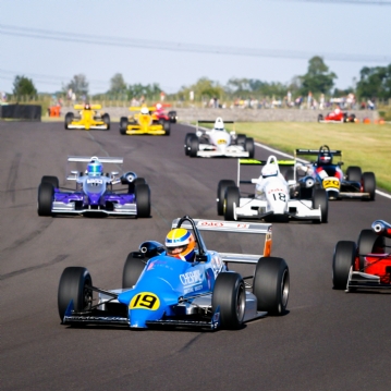 Single Seater Racing Car Driving