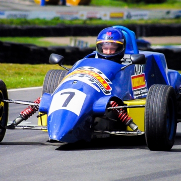 Single Seater Racing Car Driving