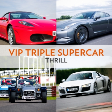 VIP Triple Supercar Thrill