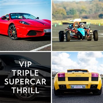 VIP Triple Supercar Thrill