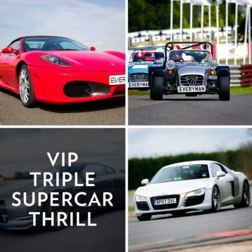 VIP Triple Supercar Thrill