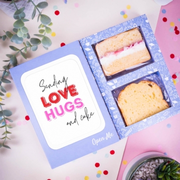 Personalised Love, Hugs & Cake Cake in a Card