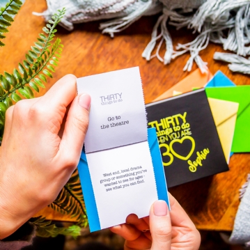 Personalised 30 Things To Do When You're 30 Box 