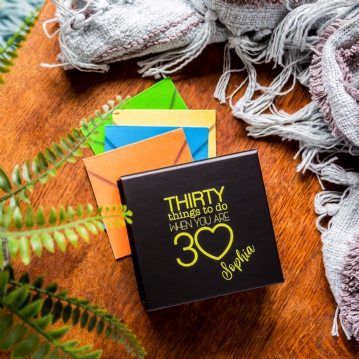 Personalised 30 Things To Do When You're 30 Box 