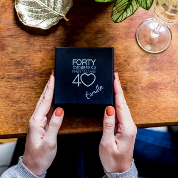 Personalised 40 Things To Do When You're 40 Box