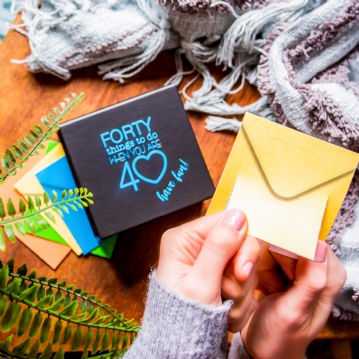 Personalised 40 Things To Do When You're 40 Box