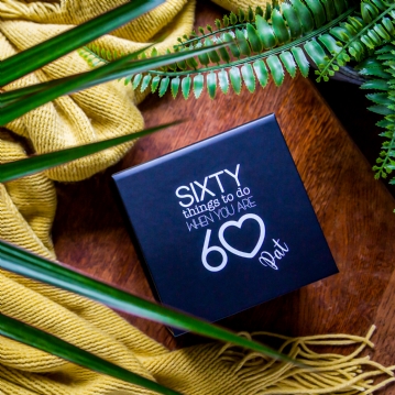 Personalised 60 Things To Do When You're 60 Box