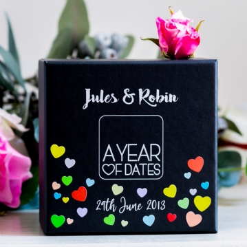 Personalised A Year Of Dates Gift Box